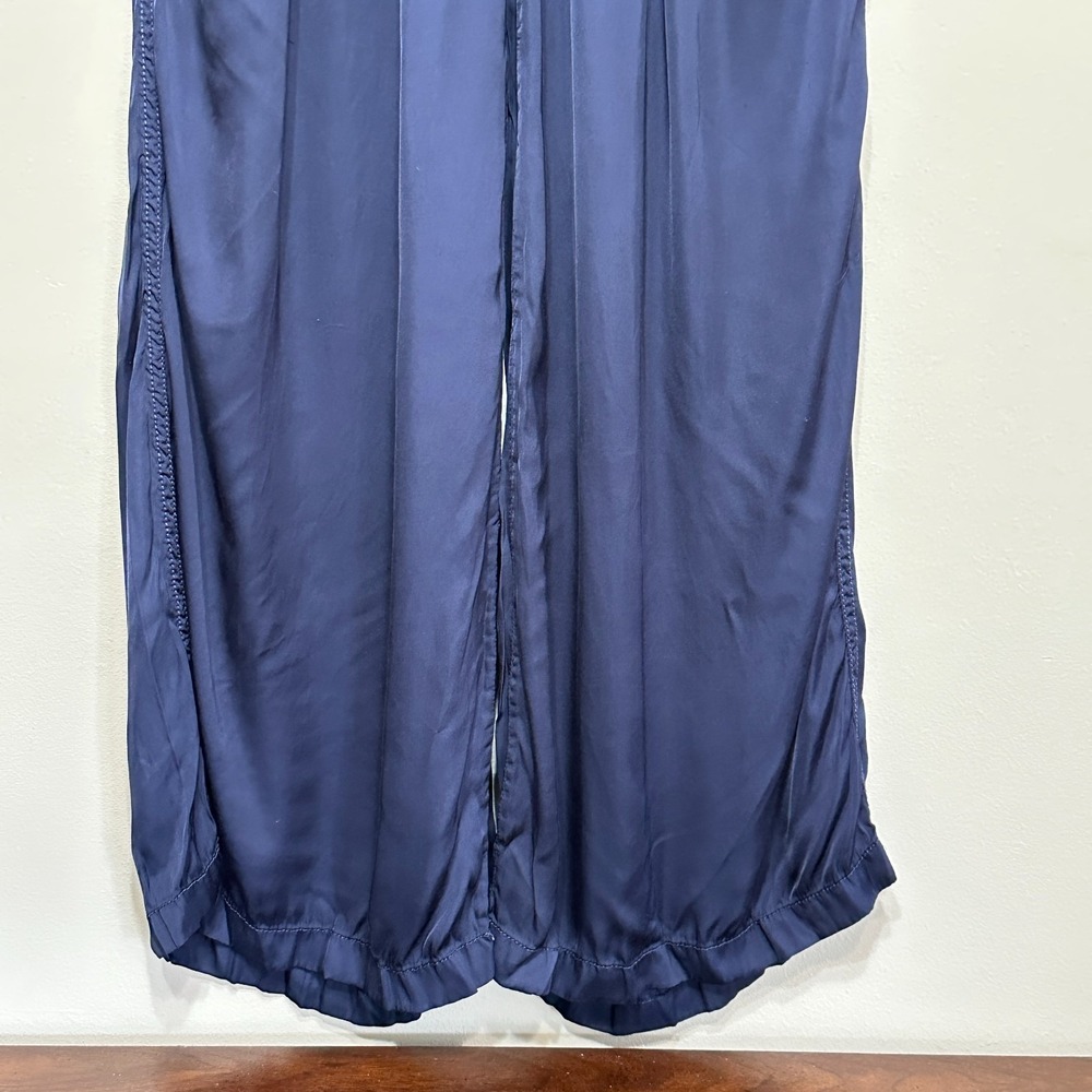 Aerie Wide Leg Satin High Waist Silky Pant Womens M Casual Streetwear Urban Y2K - Picture 3 of 13
